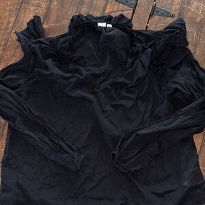 GAP Black Gathered Detail Blouse